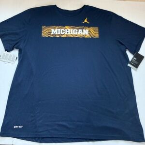 Nike Jordan Men's Navy Michigan Tee
